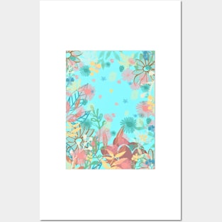 Aqua Garden Posters and Art